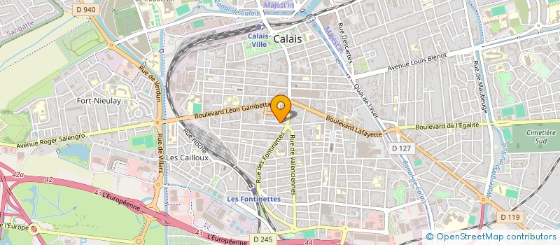 localisation de l'entreprise MONSIEUR XAVIER BULOT  CALAIS