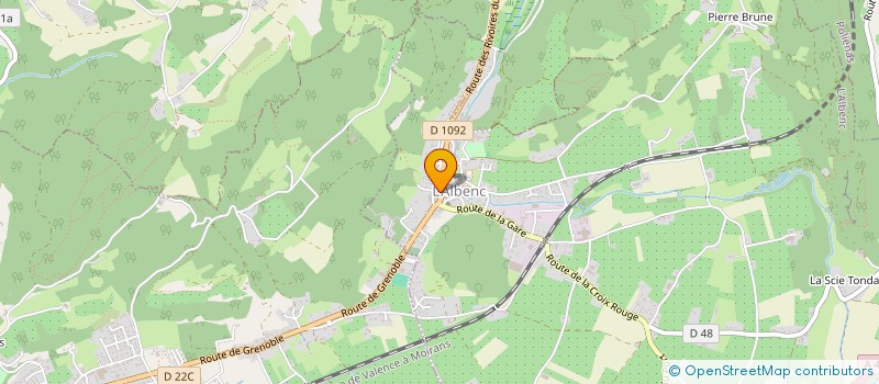 localisation de l'entreprise MONSIEUR XAVIER BURCEZ  L'ALBENC