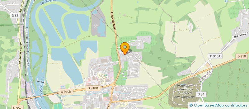 localisation de l'entreprise MONSIEUR XAVIER BURLATS  PONT-A-MOUSSON