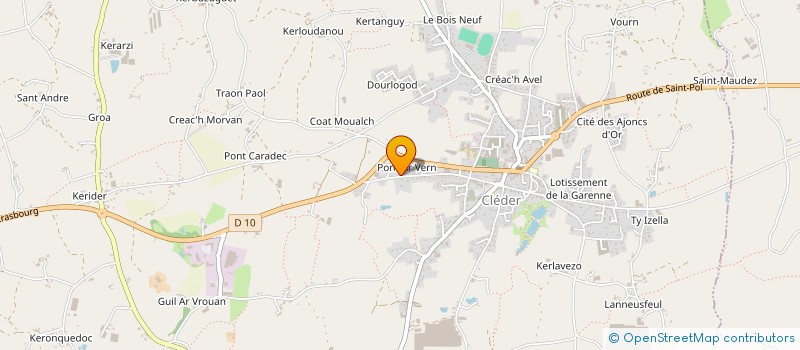 localisation de l'entreprise MONSIEUR XAVIER CABON  SAINT-DERRIEN