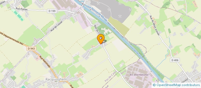 localisation de l'entreprise MONSIEUR XAVIER CADART  RACQUINGHEM