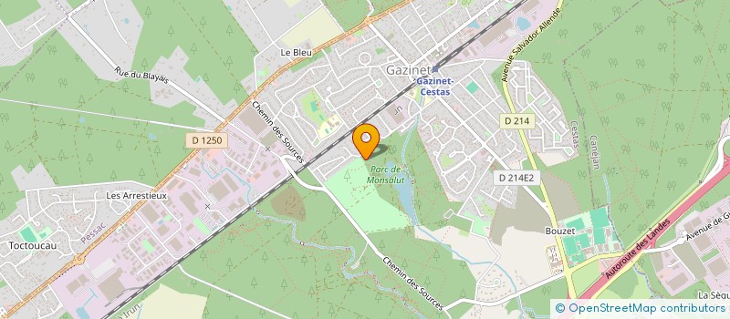 localisation de l'entreprise MONSIEUR XAVIER CADET  CESTAS