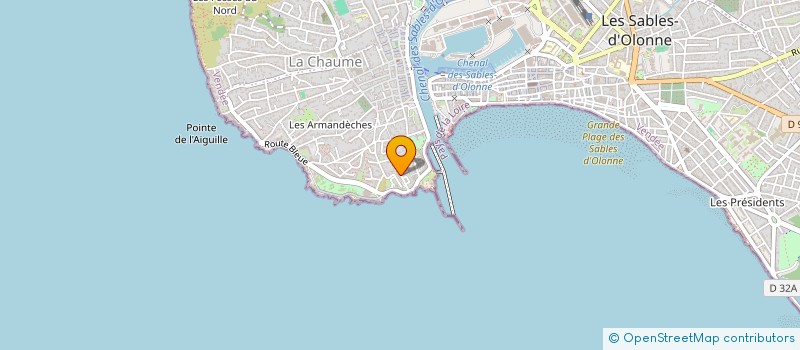 localisation de l'entreprise MONSIEUR XAVIER CAILLEAUX à LES SABLES D'OLONNE