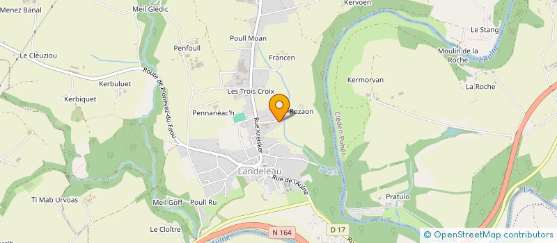 localisation de l'entreprise MONSIEUR XAVIER CALLUYERE  LANDELEAU