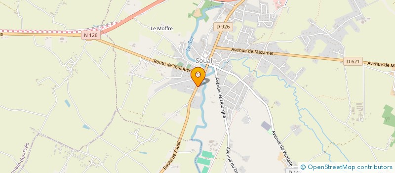 localisation de l'entreprise MONSIEUR XAVIER CAMPION  SOUAL