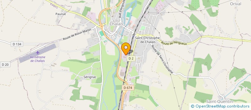 localisation de l'entreprise MONSIEUR XAVIER CANALS  RIOUX-MARTIN