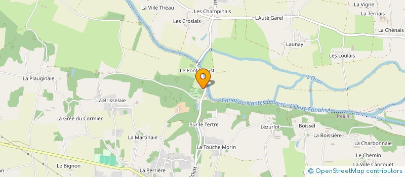 localisation de l'entreprise MONSIEUR XAVIER CANCOUET  PEILLAC