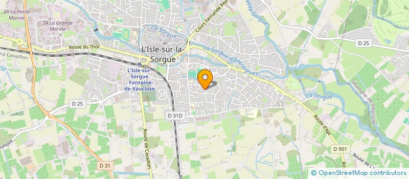 localisation de l'entreprise MONSIEUR XAVIER CANTREL  L'ISLE-SUR-LA-SORGUE