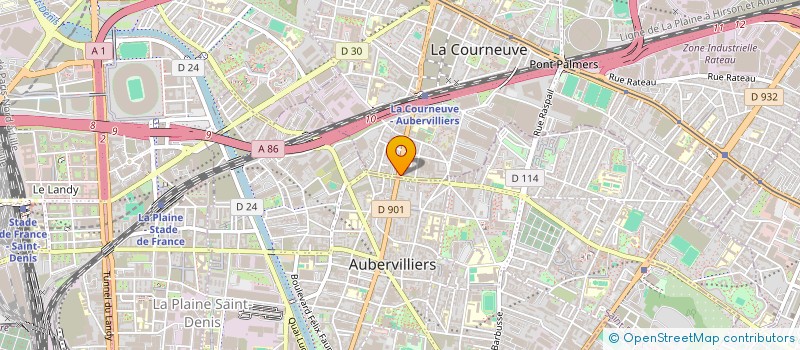 localisation de l'entreprise MONSIEUR XAVIER CARBONEL à LA COURNEUVE