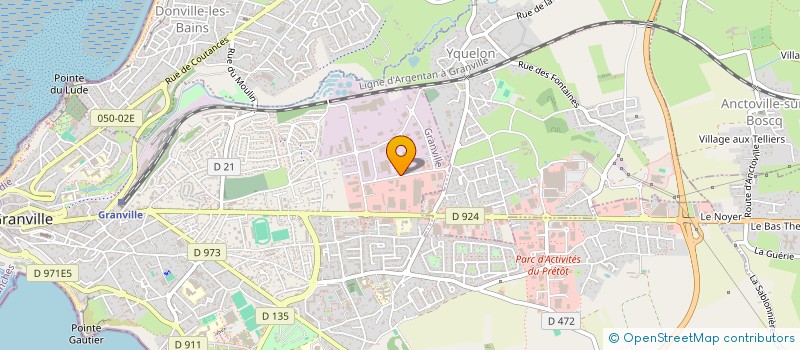 localisation de l'entreprise MONSIEUR XAVIER CARBONNEL  GRANVILLE