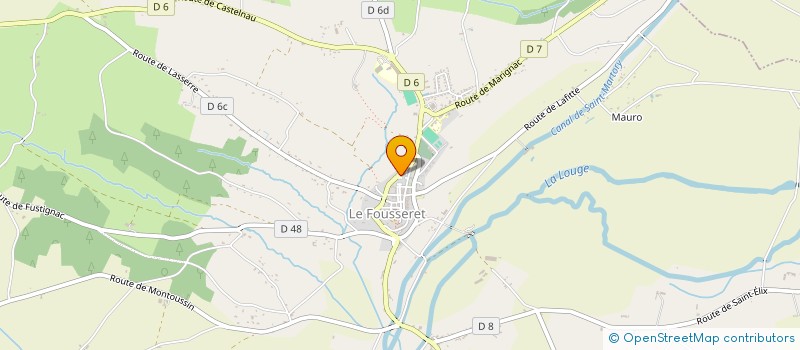 localisation de l'entreprise MONSIEUR XAVIER CARRETERO  LE FOUSSERET