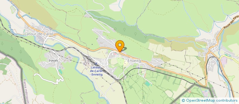 localisation de l'entreprise MONSIEUR XAVIER CASANOVAS BRAGULAT  ENVEITG