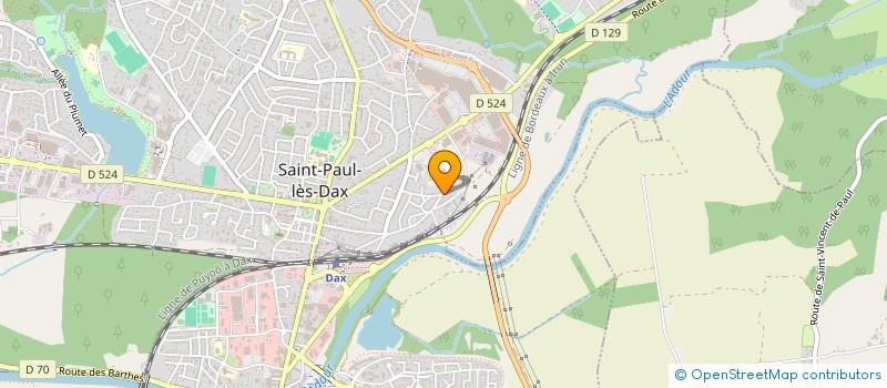 localisation de l'entreprise MONSIEUR XAVIER CASTAN  SAINT-PAUL-LES-DAX