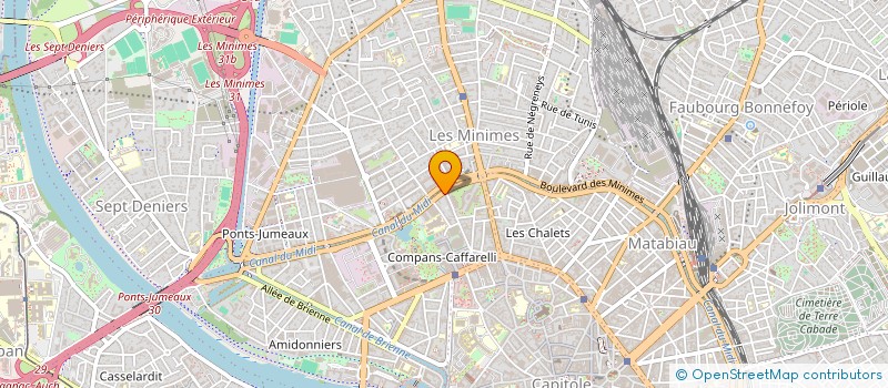 localisation de l'entreprise MONSIEUR XAVIER CASTILLE  TOULOUSE