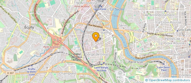 localisation de l'entreprise MONSIEUR XAVIER CATELAND  LYON