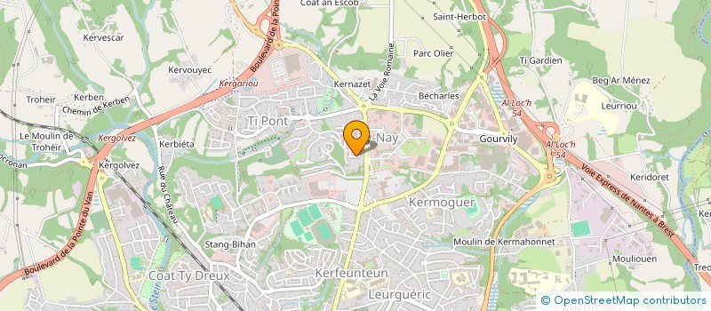 localisation de l'entreprise MONSIEUR XAVIER CATROU à QUIMPER
