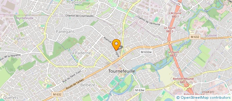 localisation de l'entreprise MONSIEUR XAVIER CAUGANT à TOURNEFEUILLE