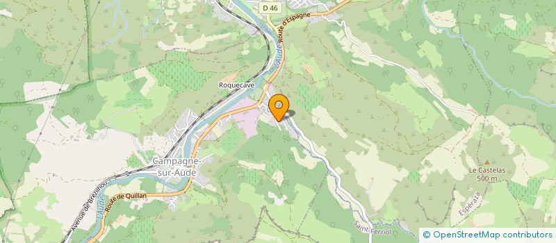 localisation de l'entreprise MONSIEUR XAVIER CAUSSADE  CAMPAGNE-SUR-AUDE