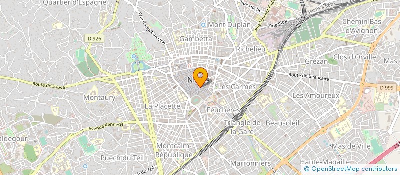 localisation de l'entreprise MONSIEUR XAVIER CAVALIN à NIMES