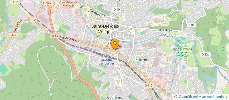 localisation de l'entreprise MONSIEUR XAVIER CAYEL à SAINT-DIE-DES-VOSGES