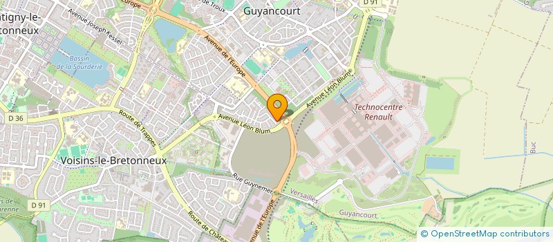 localisation de l'entreprise MONSIEUR XAVIER CELESTE CHEIK MOUTON  GUYANCOURT