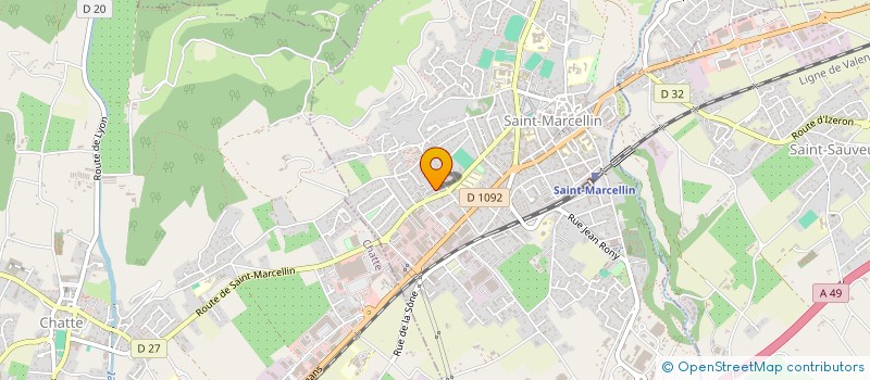 localisation de l'entreprise MONSIEUR XAVIER CHABERT à SAINT-MARCELLIN
