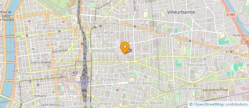localisation de l'entreprise MONSIEUR XAVIER CHABERT à VILLEURBANNE