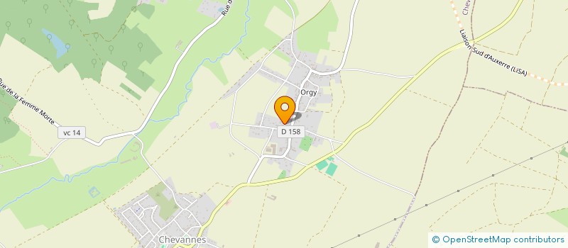 localisation de l'entreprise MONSIEUR XAVIER CHALLAIN à CHEVANNES
