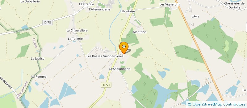 localisation de l'entreprise MONSIEUR XAVIER CHAMPION à MARTIZAY