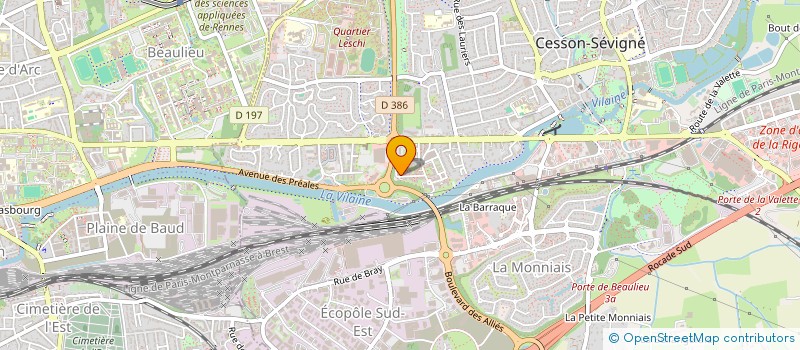 localisation de l'entreprise MONSIEUR XAVIER CHANUT  CESSON-SEVIGNE