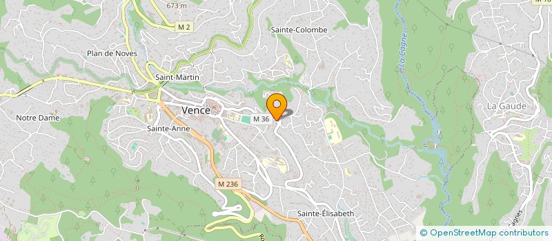 localisation de l'entreprise MONSIEUR XAVIER CHAPPET  VENCE