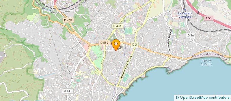 localisation de l'entreprise MONSIEUR XAVIER CHARLES à LA CIOTAT