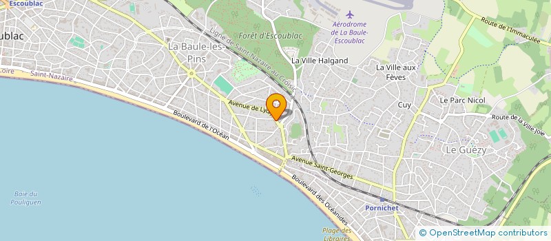 localisation de l'entreprise MONSIEUR XAVIER CHATELAIN  LA BAULE-ESCOUBLAC