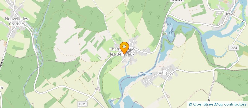 localisation de l'entreprise MONSIEUR XAVIER CHAUGNE  VORAY-SUR-L'OGNON