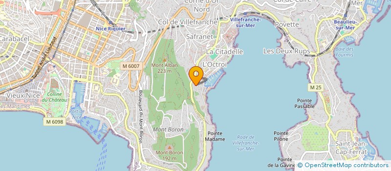 localisation de l'entreprise MONSIEUR XAVIER CHAUSSADE à VILLEFRANCHE SUR MER
