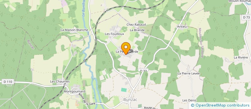 localisation de l'entreprise MONSIEUR XAVIER CHAYGNEAUD-DUPUY  BUNZAC