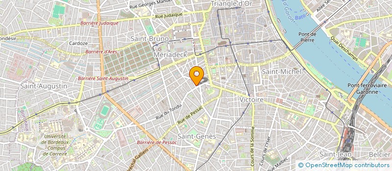 localisation de l'entreprise MONSIEUR XAVIER CHERRIER  BORDEAUX