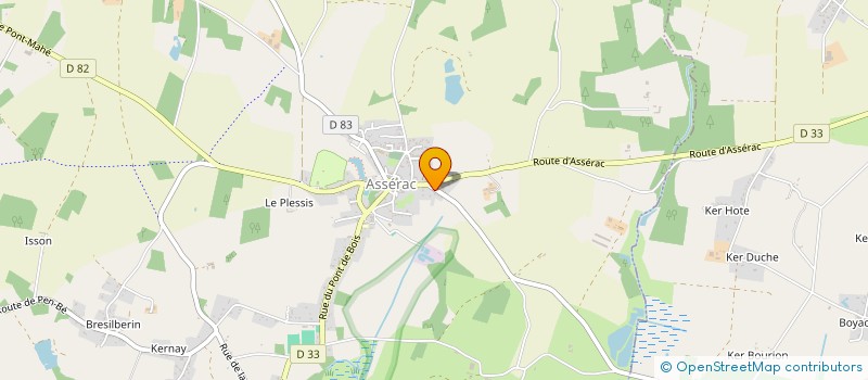 localisation de l'entreprise MONSIEUR XAVIER CHEVALLIER  ASSERAC