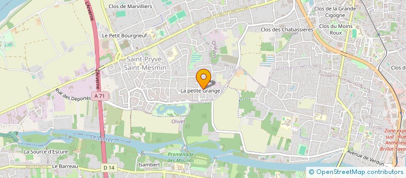 localisation de l'entreprise MONSIEUR XAVIER CHEVALLIER à SAINT-PRYVE-SAINT-MESMIN