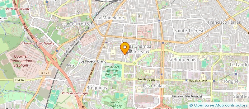 localisation de l'entreprise MONSIEUR XAVIER CHEVREL  RENNES