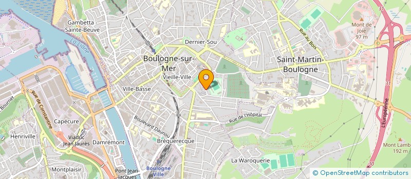 localisation de l'entreprise MONSIEUR XAVIER CHEVRIER à BOULOGNE-SUR-MER