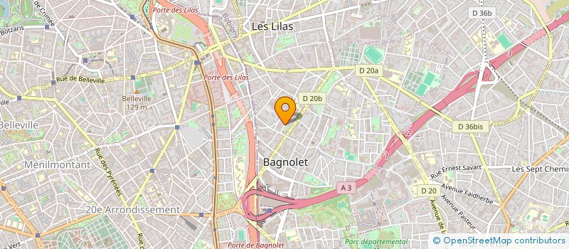 localisation de l'entreprise MONSIEUR XAVIER CHEZLEPRETRE à BAGNOLET
