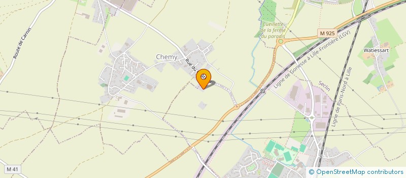 localisation de l'entreprise MONSIEUR XAVIER CHOJNICKI  PHALEMPIN