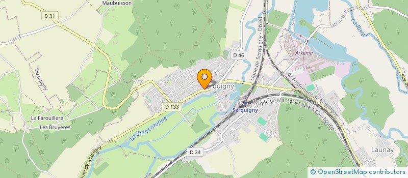 localisation de l'entreprise MONSIEUR XAVIER CHOLET  SERQUIGNY