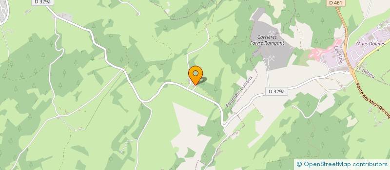 localisation de l'entreprise MONSIEUR XAVIER CHOPARD-LALLIER  FOURNETS-LUISANS