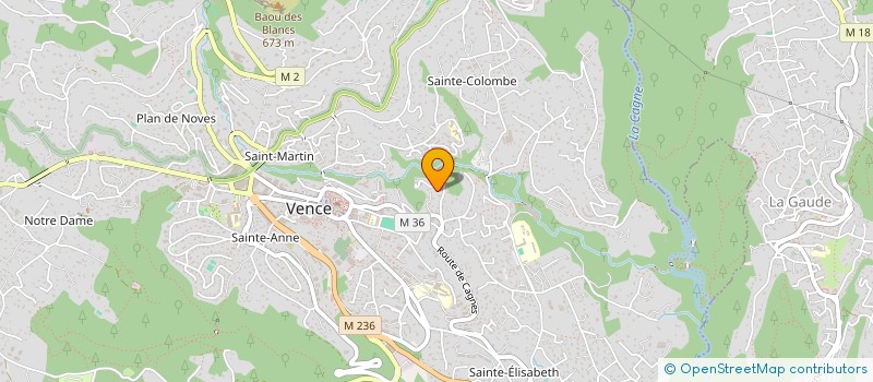 localisation de l'entreprise MONSIEUR XAVIER CIULLI  VENCE