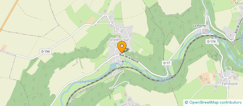 localisation de l'entreprise MONSIEUR XAVIER CLAEYS  VIVIERS-SUR-CHIERS