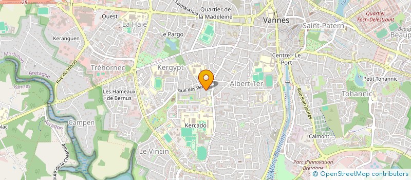 localisation de l'entreprise MONSIEUR XAVIER CLAUDE MARIE BERNARD à VANNES