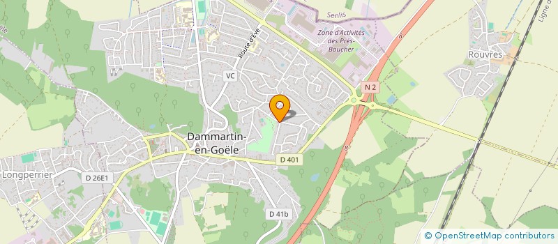 localisation de l'entreprise MONSIEUR XAVIER CLAVEAU à DAMMARTIN-EN-GOELE