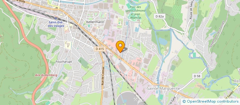 localisation de l'entreprise MONSIEUR XAVIER CLERC  SAINT-DIE-DES-VOSGES